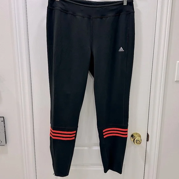 🔥2/$40🔥 Adidas Climalite Black Legging Track Pants | Running, Workout, Training - Picture 3 of 8